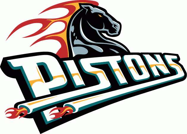 Detroit Pistons 1996-2001 Wordmark Logo iron on transfers for T-shirts version 2